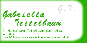 gabriella teitelbaum business card